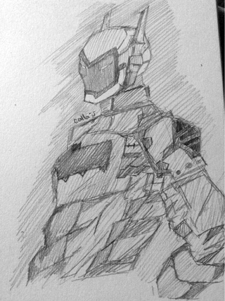 320x428 Arkham Knight - Arkham Knight Drawing