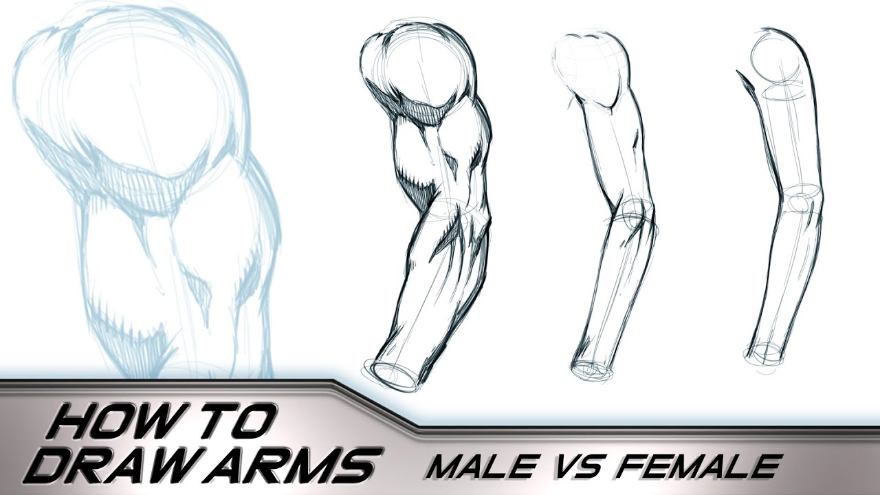 1280x720 How To Draw Arms Male Vs Female - Arm Drawing