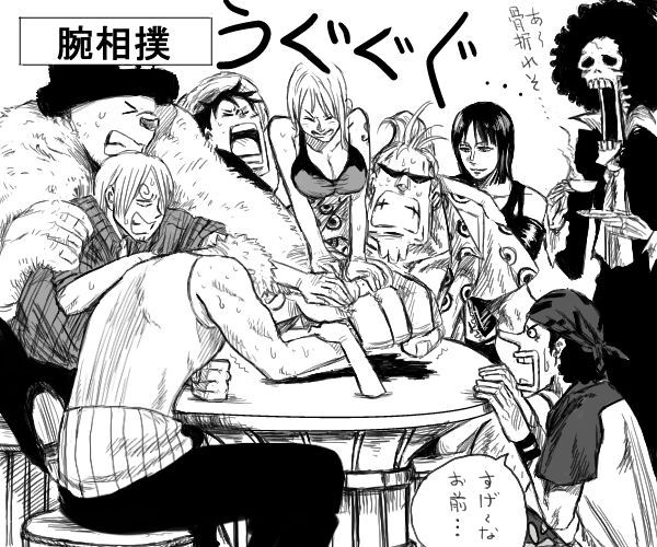 600x500 Arm Wrestling One Piece Amino - Arm Wrestling Drawing