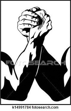 239x370 arm wrestle clipart arm wrestling - Arm Wrestling Drawing
