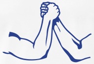 190x131 Arm Wrestling Iron Logo Men's Premium T Shirt Spreadshirt - Arm Wrestling Drawing