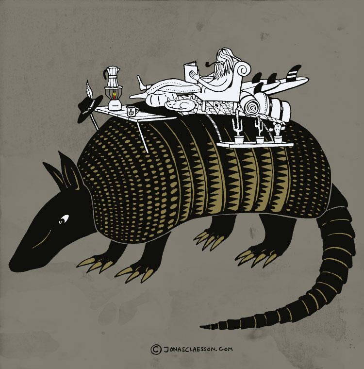 750x760 Armadillo Drawing Jonas Claesson - Armadillo Drawing