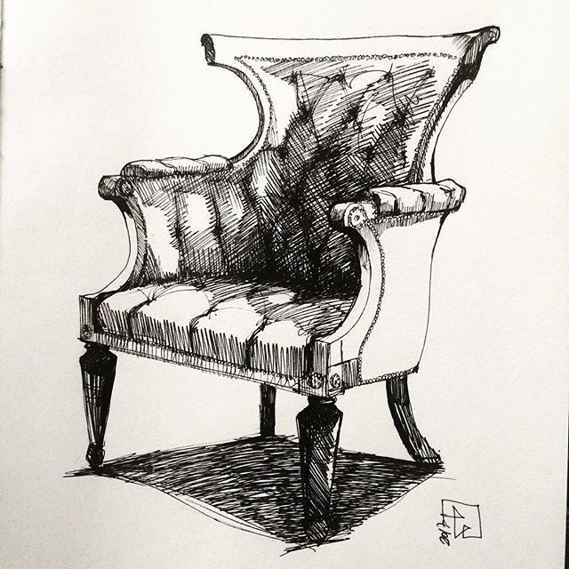 640x640 armchair - Armchair Drawing