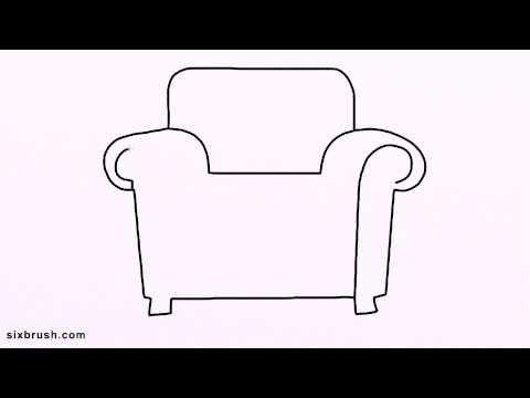 480x360 e how to draw armchair easy for beginners step - Armchair Drawing