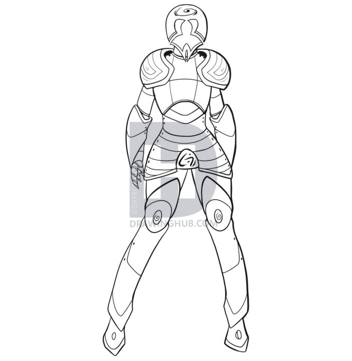 702x720 how to draw armor, step - Armor Drawing
