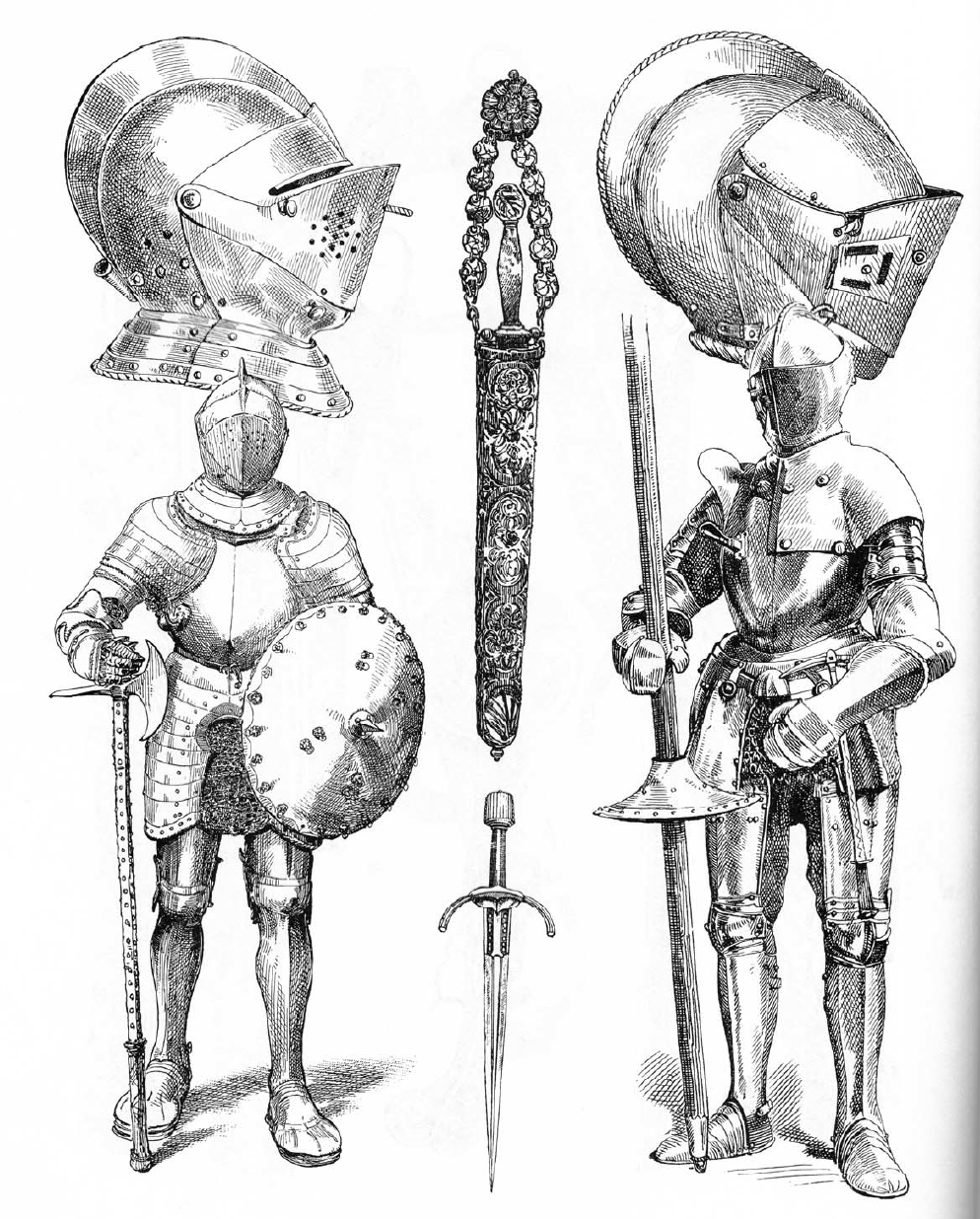 994x1236 century english and german armour - Armor Drawing