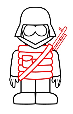 250x391 Drawing A Cartoon Soldier - Army Drawing