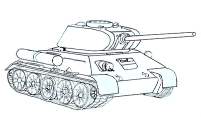 400x234 How To Draw An Army Tank - Army Drawing Pictures