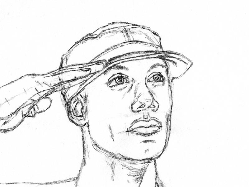 800x600 Like Drawings Of Soldiers In Uniform - Army Hat Drawing