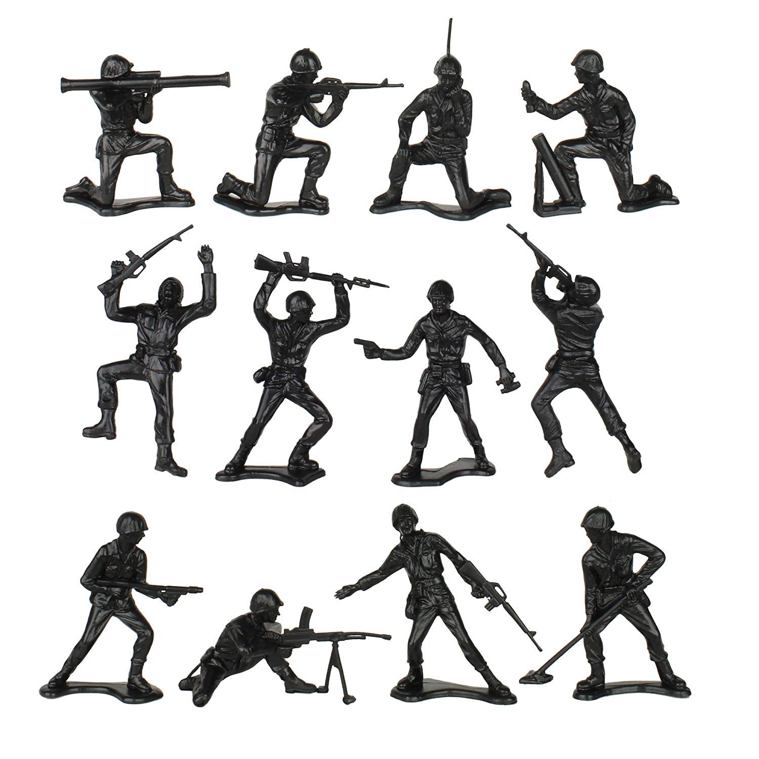 1500x1500 Timmee Plastic Army Men Black Vs Blue Soldier - Army Man Drawing