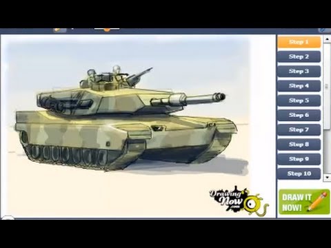 480x360 How To Draw A Military Army Tank - Army Tank Drawing