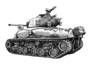 300x212 Usa Army Tank In World Drawing Art Poster Painting - Army Tank Drawing