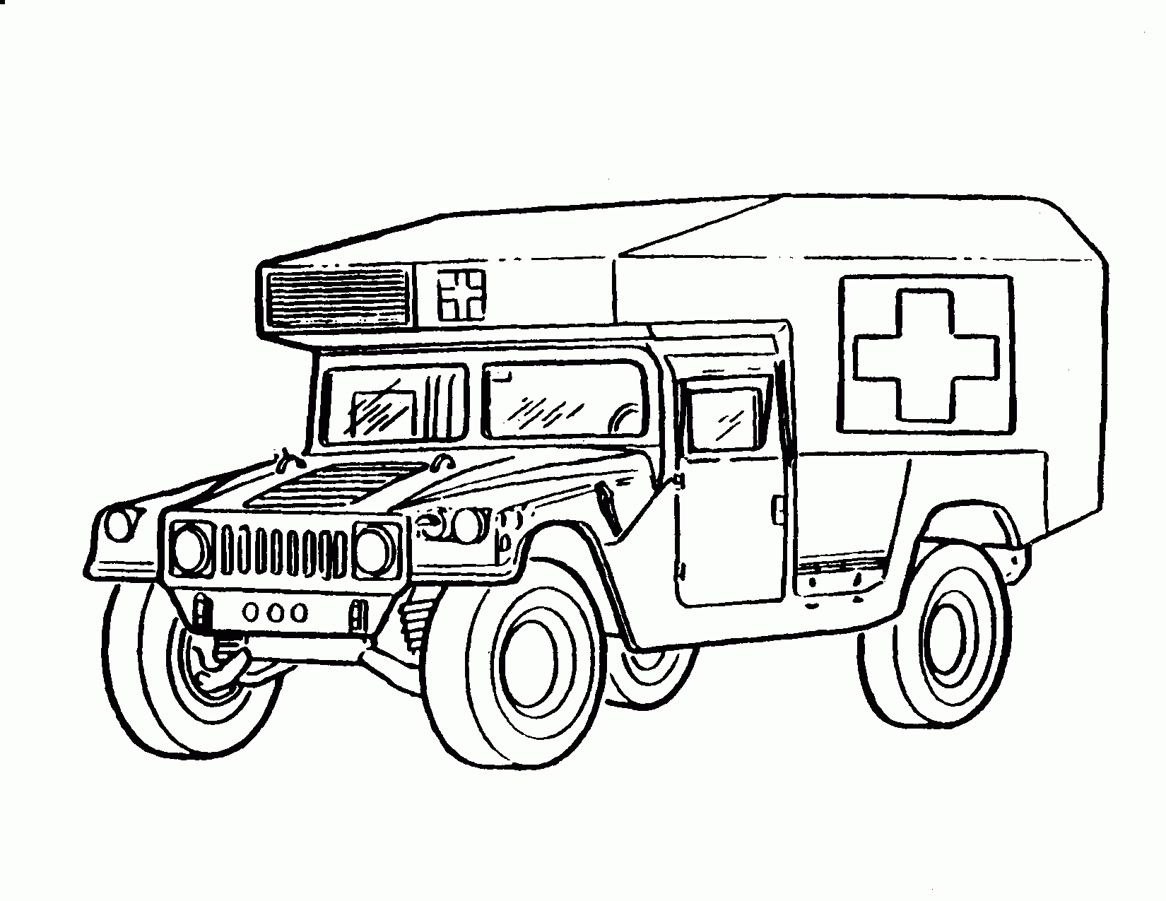1650x1275 Drawn Truck Army Truck - Army Truck Drawing