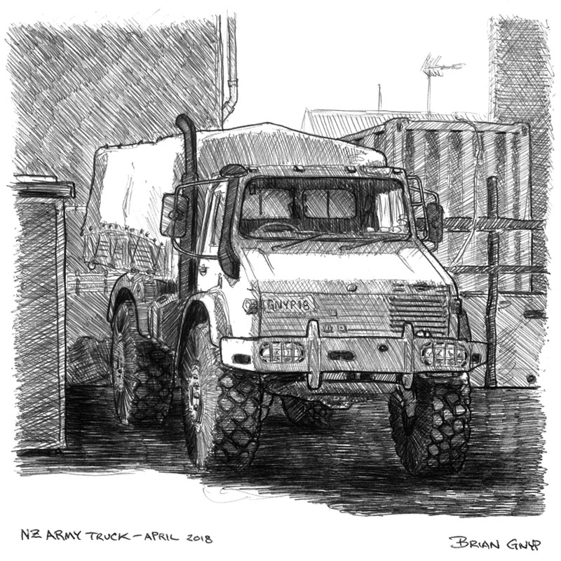 800x800 urban sketchers aotearoa nz army truck - Army Truck Drawing