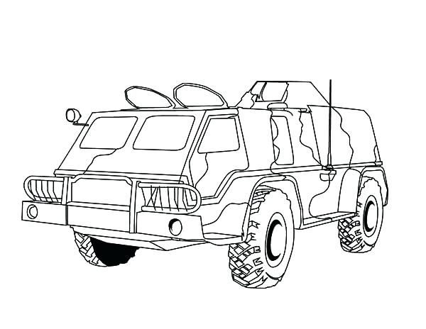 Army Truck Drawing at PaintingValley.com | Explore collection of Army ...