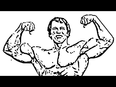 480x360 How To Draw Arnold Schwarzenegger Face Drawing Step - Arnold Drawing