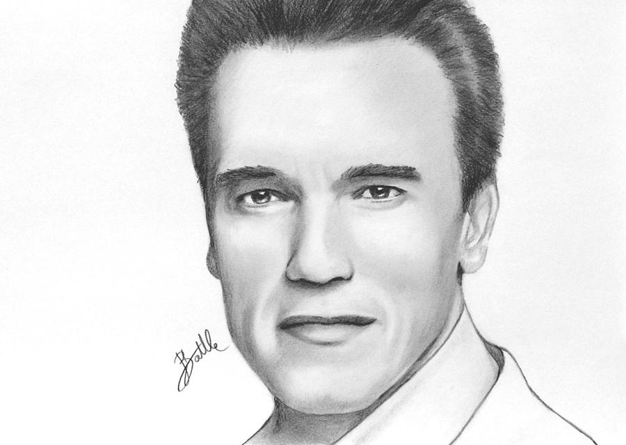 900x640 Arnold Schwarzenegger Drawing - Arnold Schwarzenegger Drawing