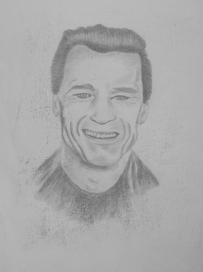 671x900 Arnold Schwarzenegger Pencil Sketch Drawing Drawing - Arnold Schwarzenegger Drawing