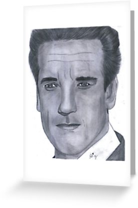 277x415 Arnold Schwarzenegger Greeting Cards - Arnold Schwarzenegger Drawing