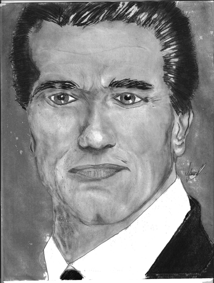 900x1189 Rate My Drawing Of Arnold Schwarzenegger - Arnold Schwarzenegger Drawing
