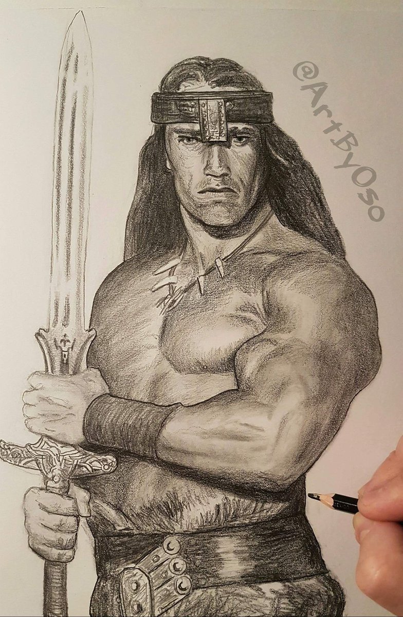784x1200 Studioso On Twitter Crom - Arnold Schwarzenegger Drawing