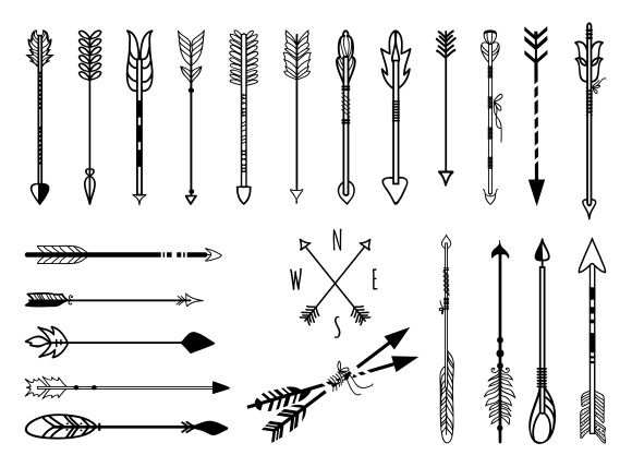 580x428 Hand Drawn Arrows Set - Arrow Drawing
