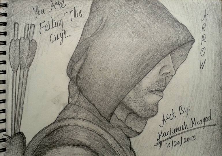 770x541 The Hood Man - Arrow Drawing