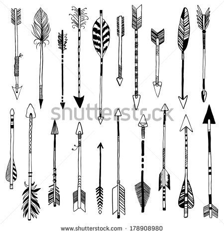 450x470 Feather Arrow Drawing Tattoo - Arrow Drawing Images