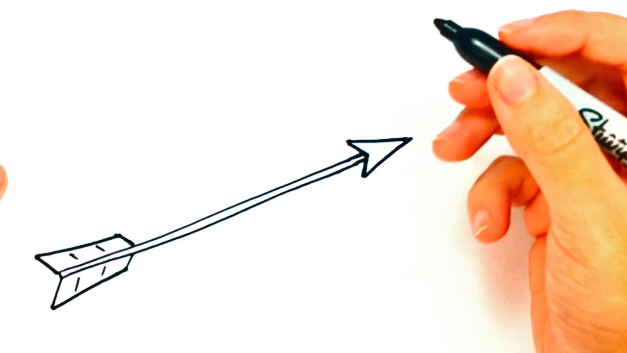 1280x720 how to draw an arrow arrow easy draw tutorial - Arrow Drawing Images