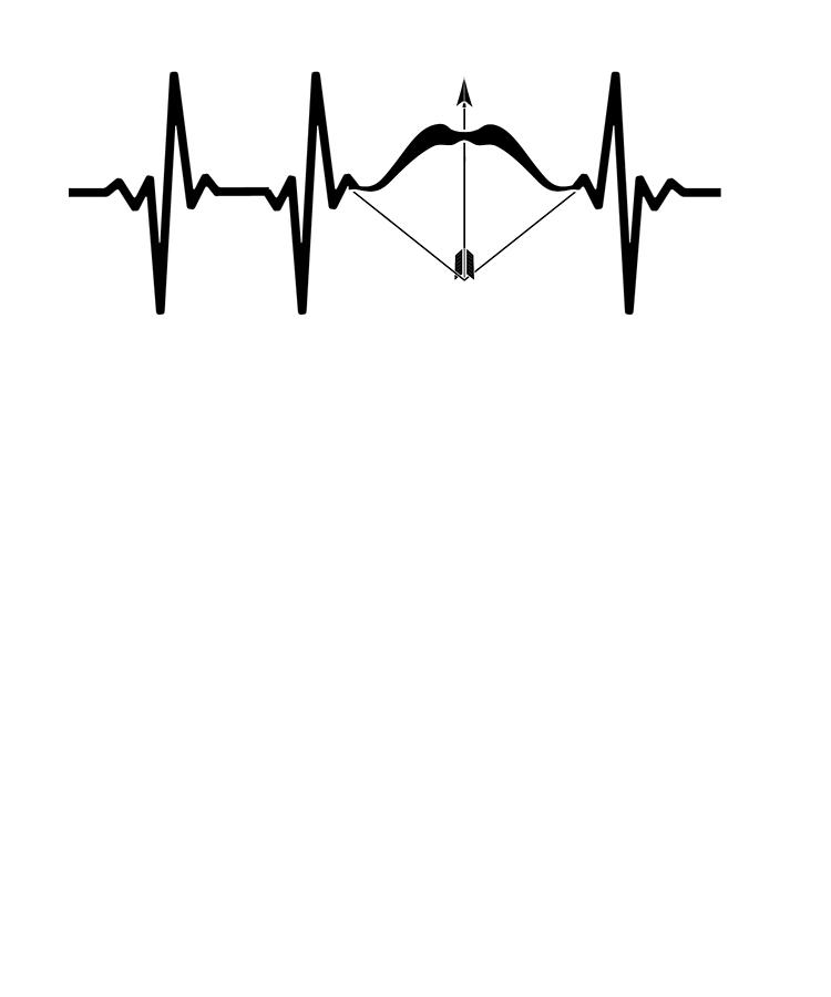 750x900 archery heartbeat bow and arrow archer drawing - Arrow Drawing Images