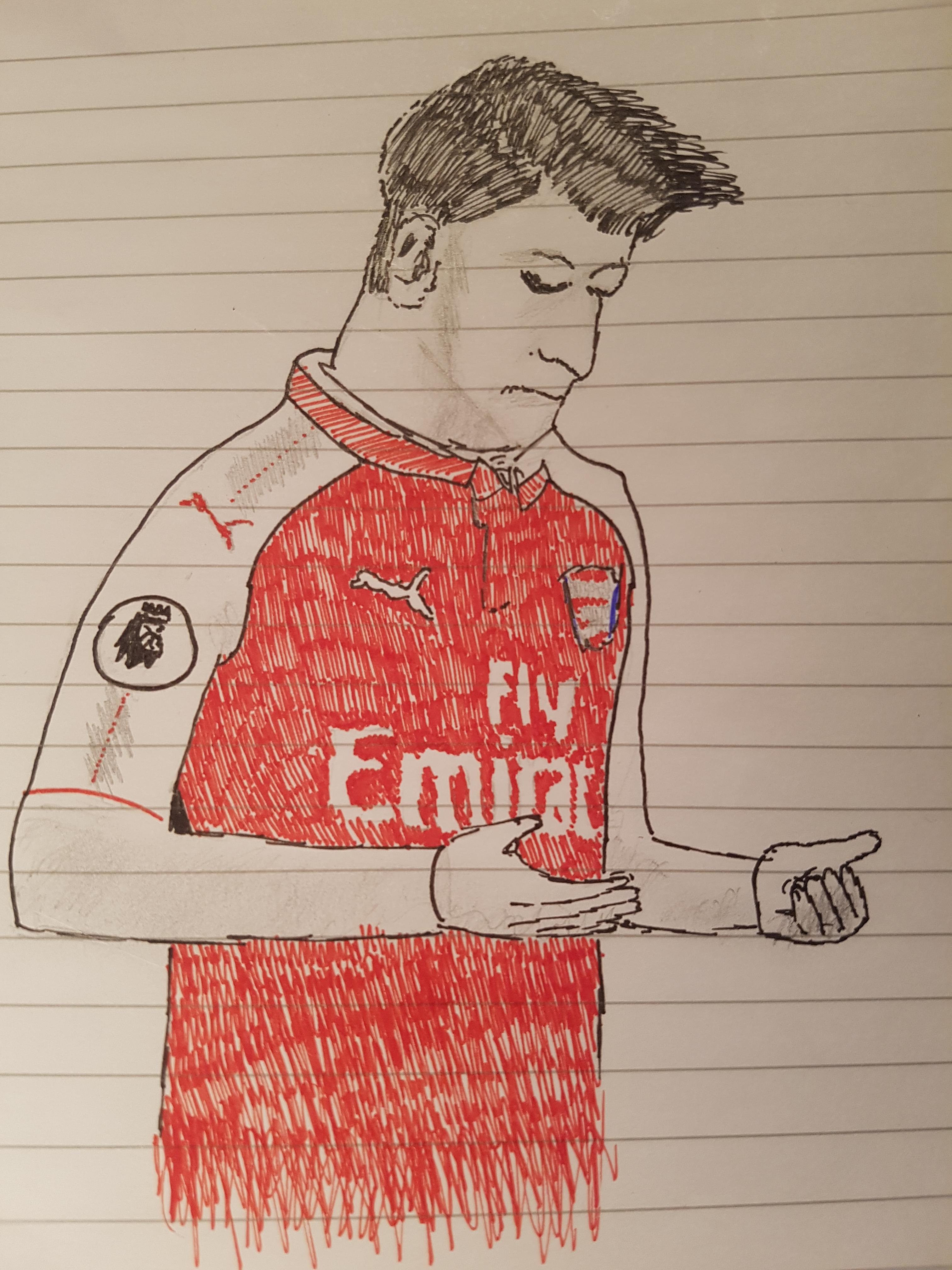 3024x4032 my terrible drawing of the boss seemed to go down surprisingly - Arsenal Drawing