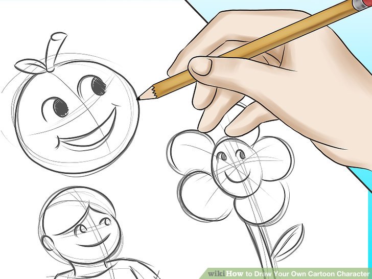 728x546 How To Draw Your Own Cartoon Character - Art Cartoon Drawing