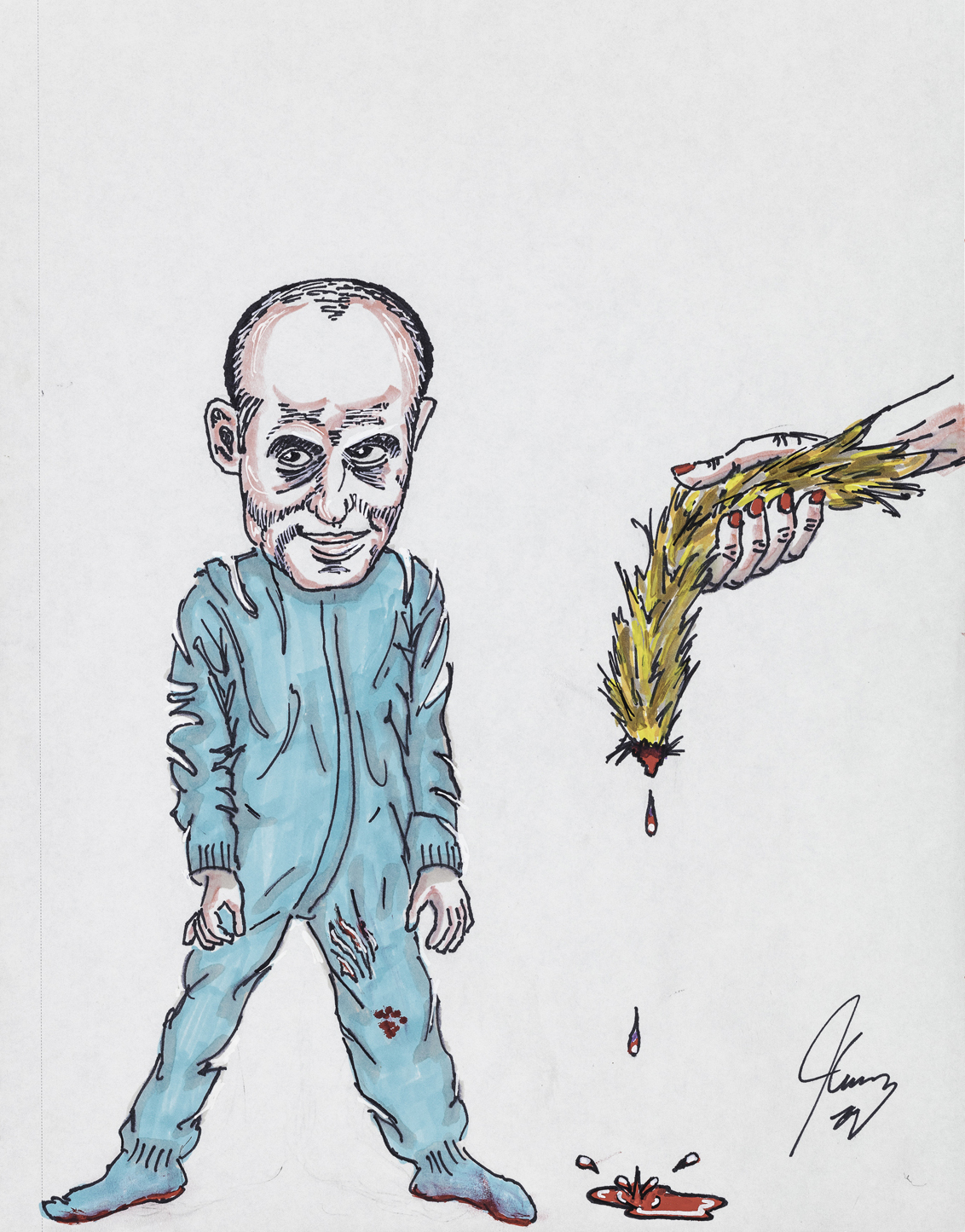 1132x1445 Jim Carrey's Political Drawings Are On Display In A New Gallery Show - Art Cartoon Drawing