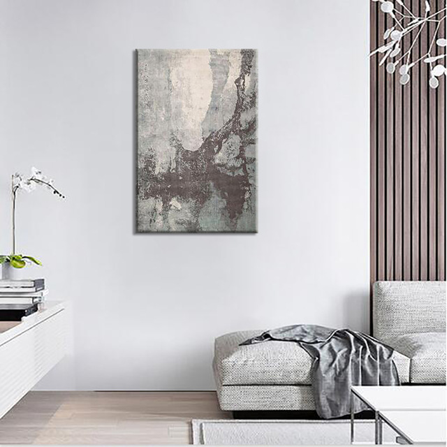 640x640 Mottled Cement Board Abstract Canvas Painting Wall Art Deco - Art Deco Drawings