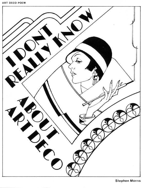 588x768 Art Deco Poem Drawing - Art Deco Drawings