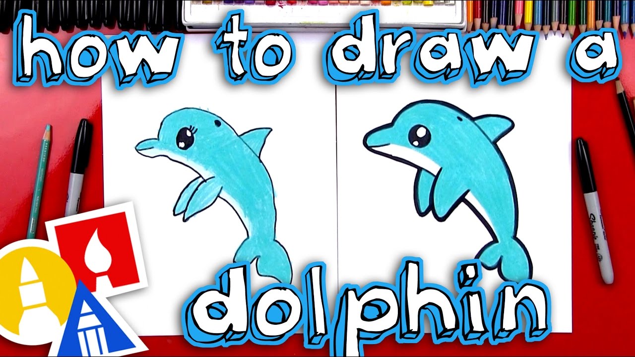 1280x720 How To Draw A Cartoon Dolphin - Art Drawing For Kids