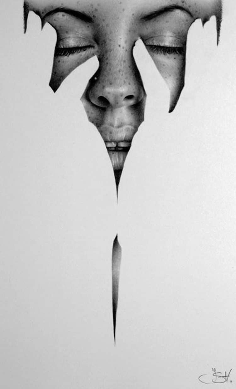 750x1238 Negative Space Art - Art Drawing Images