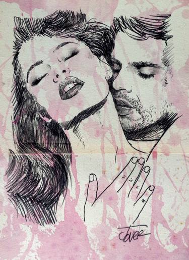 375x515 Lovers Bliss Drawing - Art Drawing Images