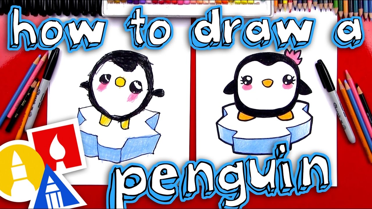 1280x720 How To Draw A Cartoon Penguin - Art For Kids Hub Drawings