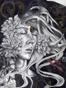 226x300 Art Nouveau Drawings Fine Art America - Art Nouveau Drawings