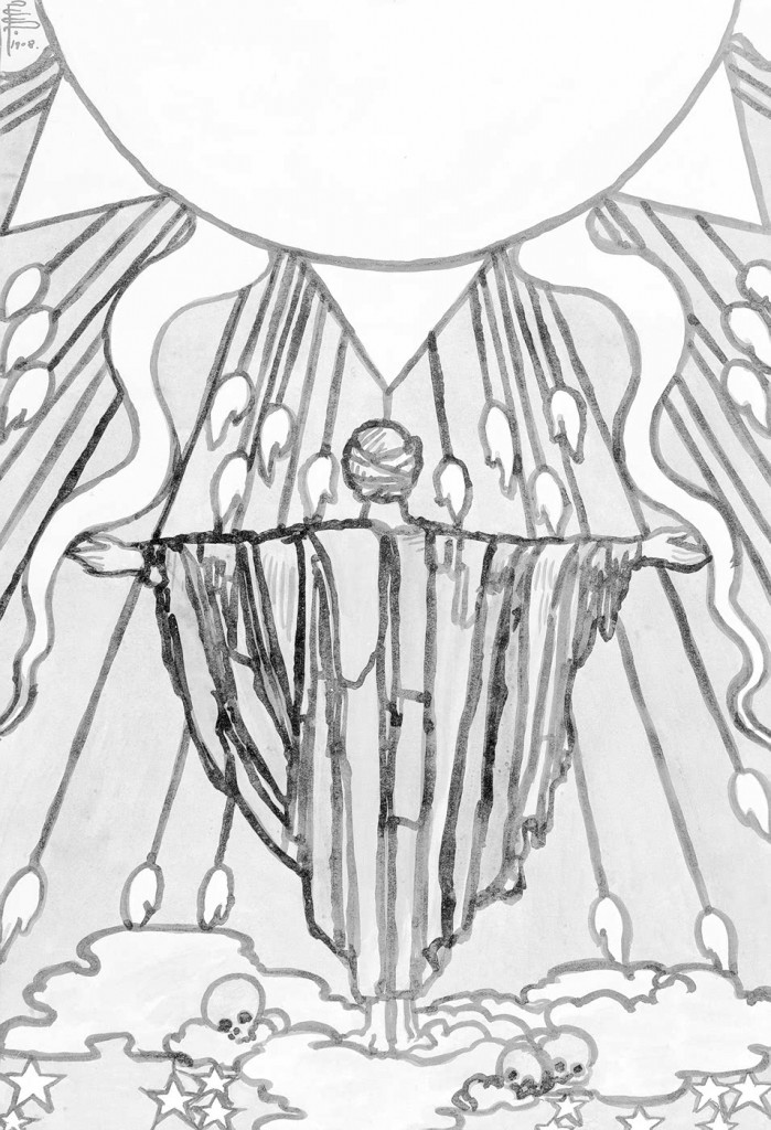 699x1024 Black And White Art Nouveau Line Drawing, Vintage - Art Nouveau Drawings