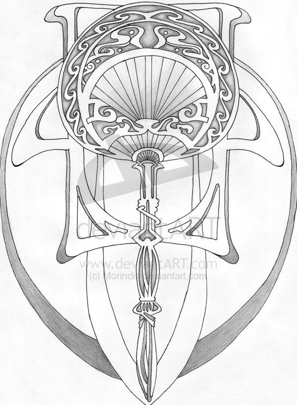 600x818 Zentangles Art Nouveau Tattoo, Art - Art Nouveau Drawings