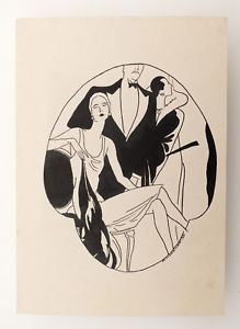 219x300 Estonia Art Nouveau Original Ink Vintage Drawing - Art Nouveau Drawings