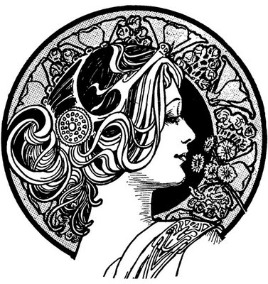 377x400 Art Nouveau Patterns - Art Nouveau Drawings