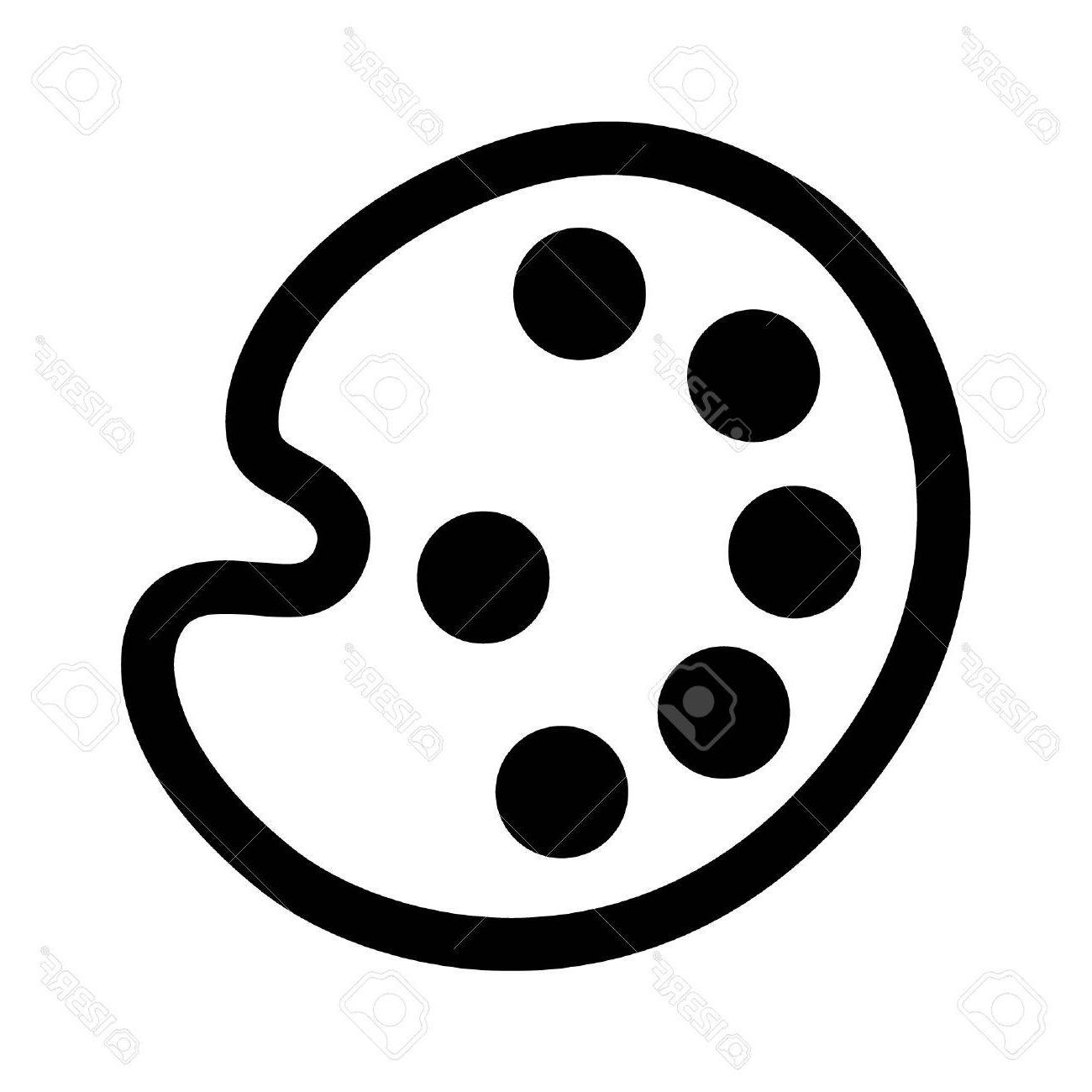 1300x1300 Best Art Palette Outline Vector Drawing Vector Art Library - Art Palette Drawing