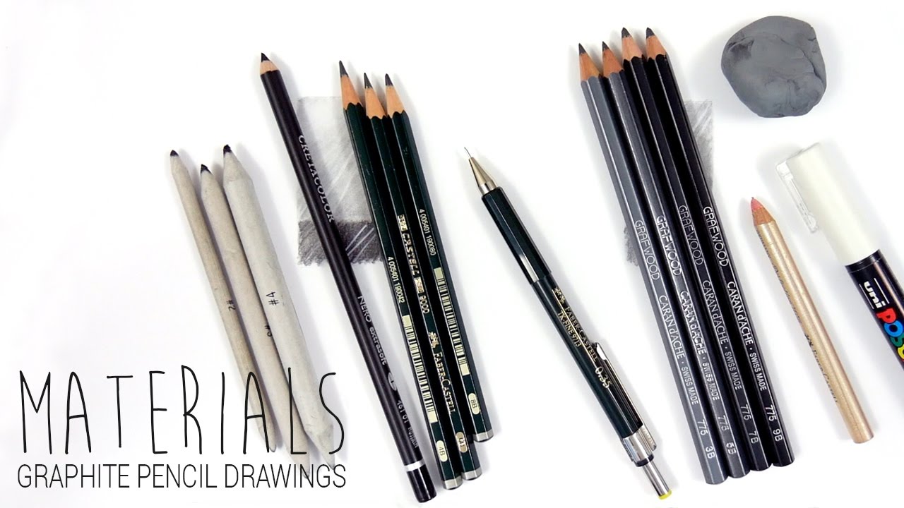 1280x720 Drawing Materialsart Supplies I Use For My Graphite Pencil - Art Supplies Drawing