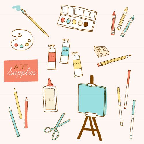 Art Supplies Drawing at Explore collection of Art