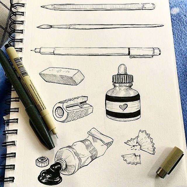640x640 Art Supplies, Being Used To Draw Art Supplies! Inception! Love - Art Supplies Drawing
