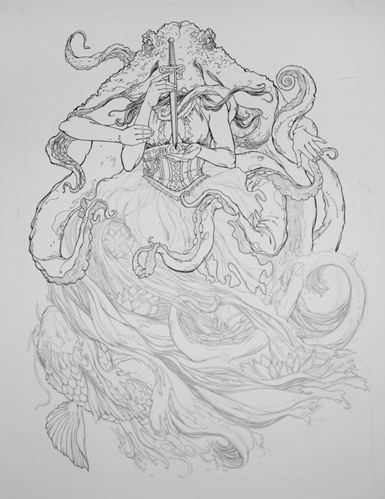 540x700 starting your own shirt line part ii the creation of your art - Article Drawing