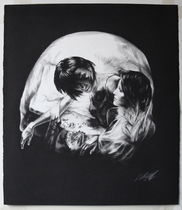 721x832 Charcoal Drawings Of Skulls Show Incredible Artistic Talent - Artistic Drawings